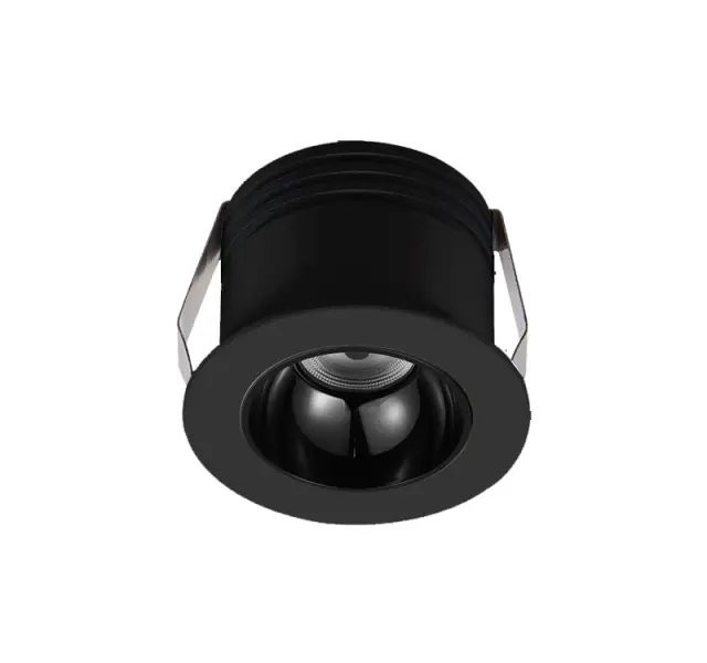 LED ΣΠΟΤ ΧΩΝΕΥΤΟ ΑΛΟΥΜΙΝΙΟΥ 3W 50° 230V 3000K ΜΑΥΡΟ