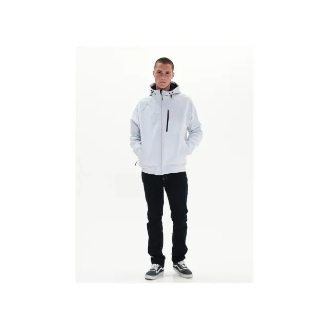 Emerson Soft Shell Ribbed Jacket with Hood (222.EM11.65-ICE WHITE) - Λευκό - S 3