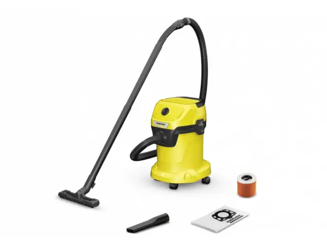 Σκούπα Υγρής Και Ξηρής Αναρρόφησης Karcher WD 3 S V-17/4/20 (1.628-130.0) με Ισχύ 1000W και Χωρητικότητα κάδου 17L1.628-130.0