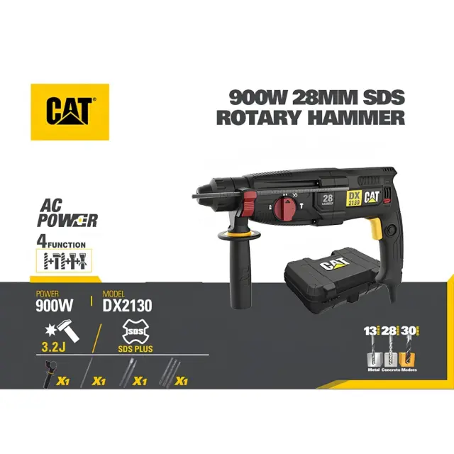 CAT Δράπανο περιστροφικό πιστολέτο SDS+ 900W DX2130 3