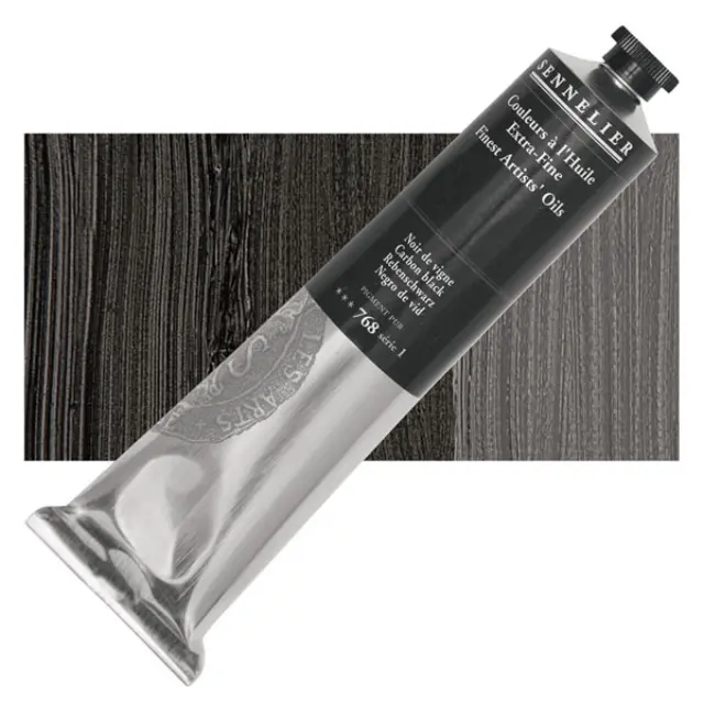 Sennelier Λάδι Finest Artists Oil 768 Carbon Black - 200ml