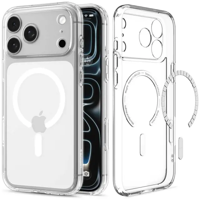 Spigen Ultra Hybrid MagSafe iPhone 17 Pro / 18 Pro Διάφανο/Λευκό 3