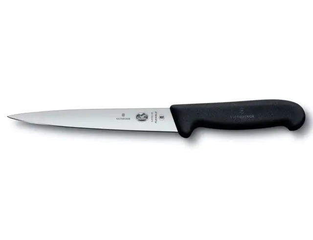 Μαχαίρι φιλεταρίσματος Victorinox Fibrox με εύκαμπτη λάμα και μήκος λεπίδας 16cm - Black5.3703.16 2