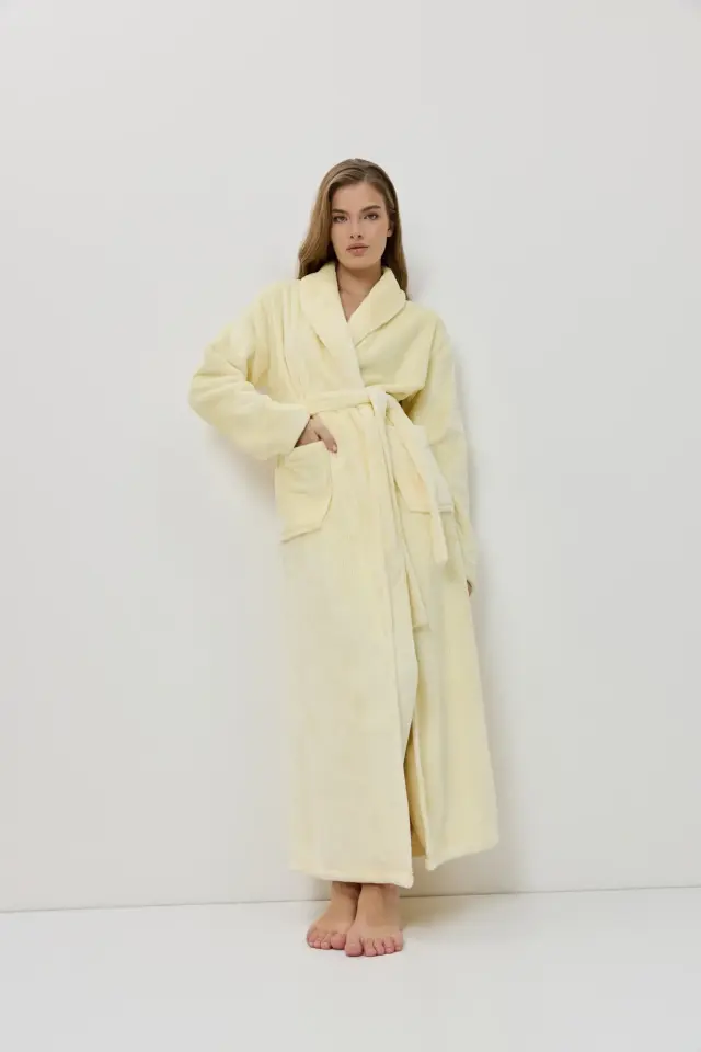 Aruelle Cecilie Φλις Μακρυά Ρόμπα Fresh Yellow - M 2