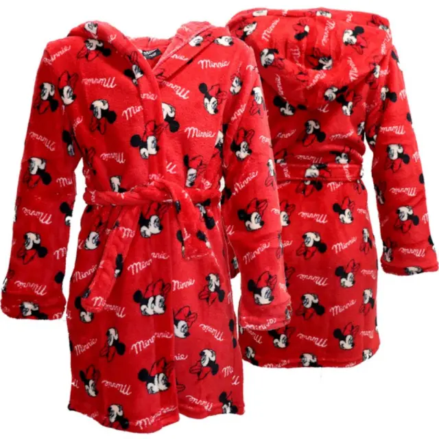 Παιδικό Μπουρνούζι με Κουκούλα Minnie Red 7020067 - 5-6 Y (110-116cm) 3