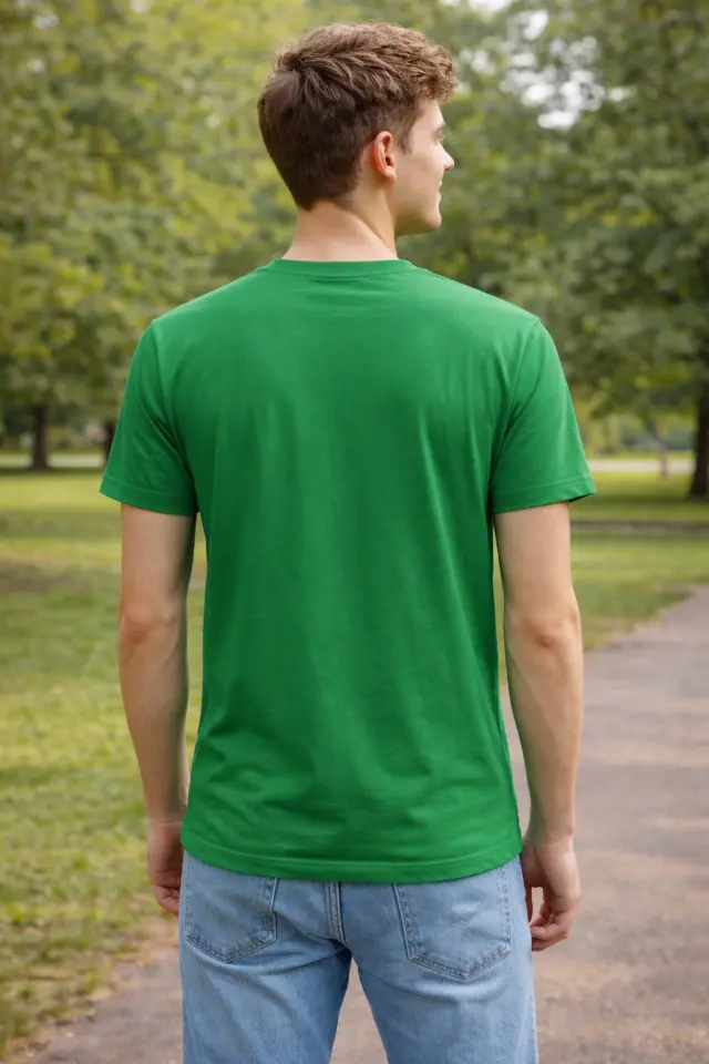 T-shirt Noshame® Πράσινο με τύπωμα - 142626 - XXL 2