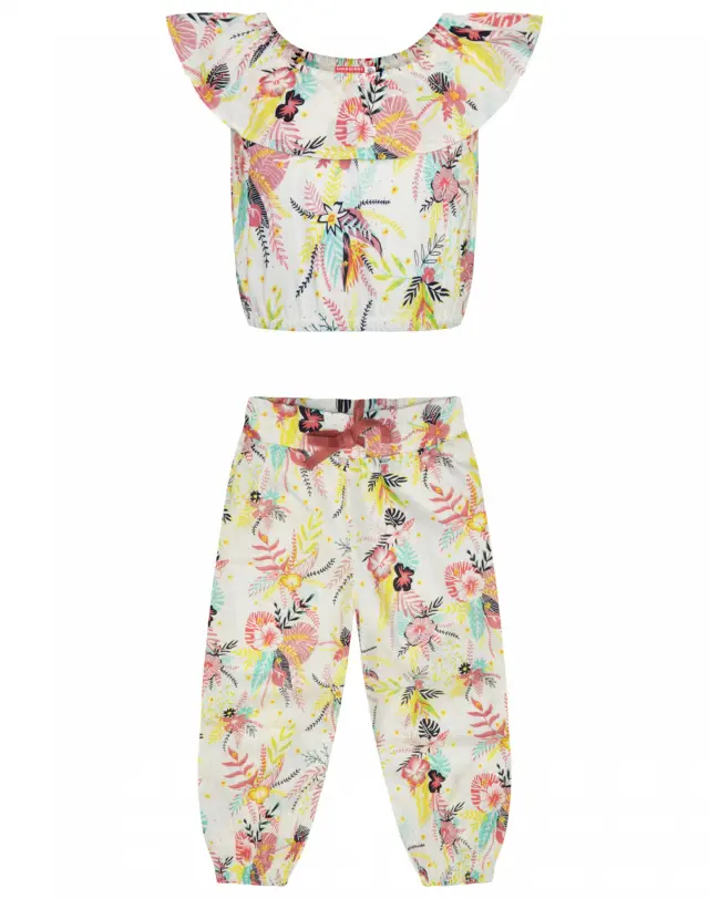 Baby 6 μηνών έως 4 ετών Floral set εμπριμέ - 2Ε
