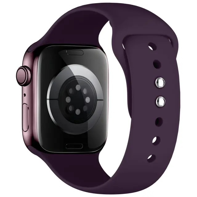 Tech-Protect® Λουράκι Σιλικόνης για Apple Watch 44/45/46/49mm- Deep Burgundy 2