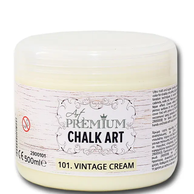 Χρώμα Κιμωλίας Art Premium Chalk Art - 101 Vintage Cream - 500ml