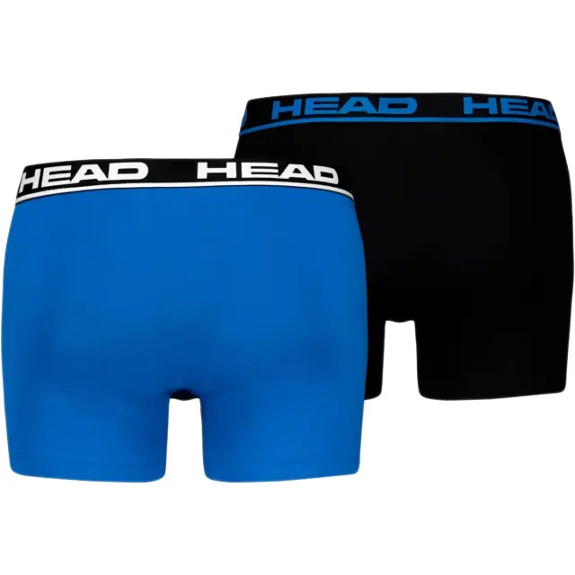 HEAD Ανδρικό Boxer Εξωτερικό Λάστιχο - Διπλό Πακέτο, Χρώμα Blue-Black Combo - L 2