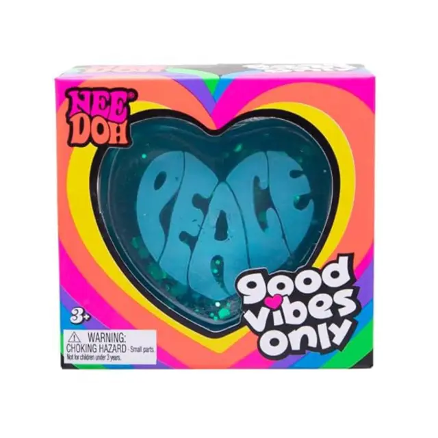 Nee Doh Good Vibes Only Heart Multicolor