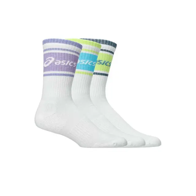 Asics Sportstyle Logo 3 Pair Pack Crew Socks Άσπρο 3033C295-751 (Asics) - Large