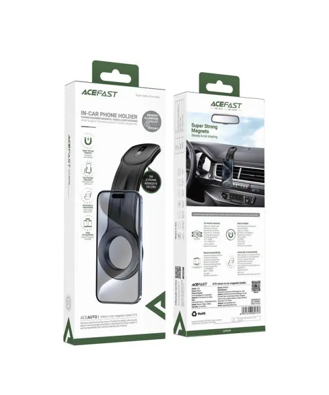Acefast® D19 MagSafe Car Holder For The Cockpit- Black 2