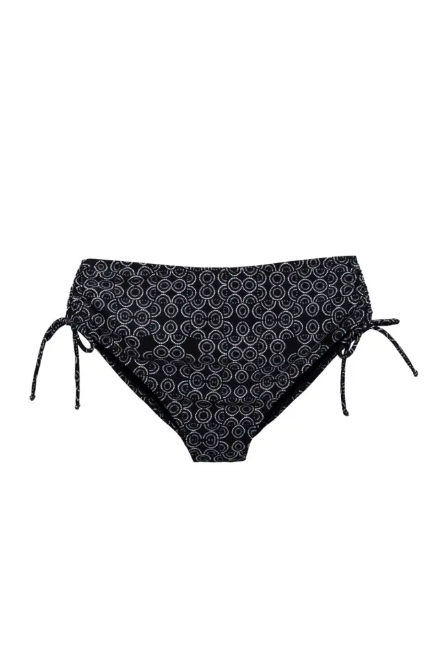 Plus Size Μαγιό Σλιπ Με Κορδόνια 3