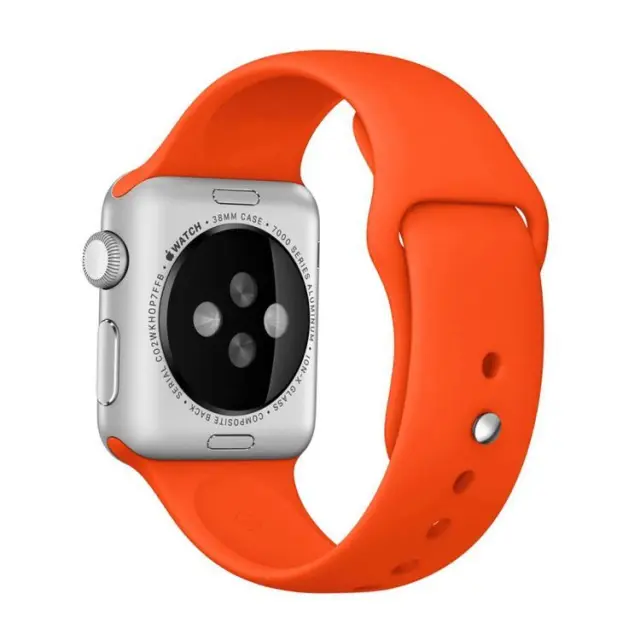 Λουράκι Σιλικόνης Silicone Strap Για Apple Watch 38/40/41/42(series 10/11/12)mm - Orange OEM