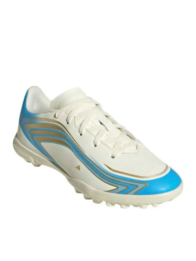 Adidas F50 Messi Club TF Kids Soccer Cleats & Shoes Turf White KK1380 - 38 2/3 3