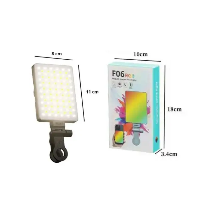 LED Φωτιστικό RGB για Κινητό & Βίντεο F06 – RGB LED Video Light for Smartphone 030242 3