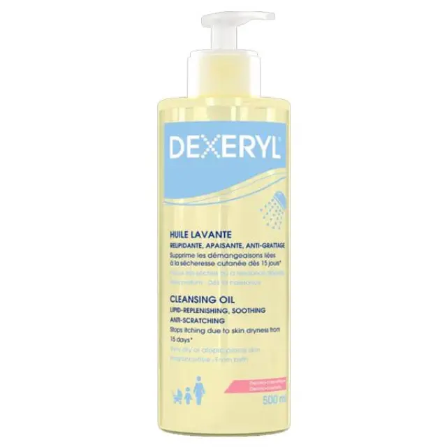 Dexeryl Huile Lavante Cleansing Oil – Καθαριστικό Έλαιο για Ξηρό & Ατοπικό Δέρμα 500ml
