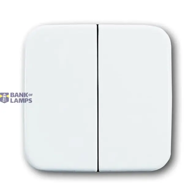 2505-214-500 Cover Plates (partly incl. Insert) Switch/push button Single rocker Without imprint alpine white - Reflex SI/SI Linear