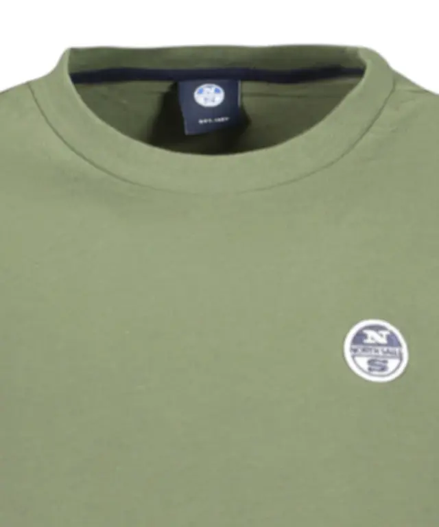 North Sails - Μακρυμάνικη Μπλούζα T-Shirt Regular Fit 996034-000-0430 Πράσινο 3
