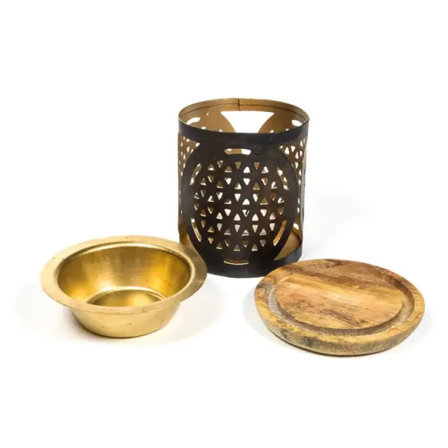 Αρωματικός Καυστήρας Αιθέριων Ελαίων Aromafume Flower Of Life, 9 x 8 cm 2