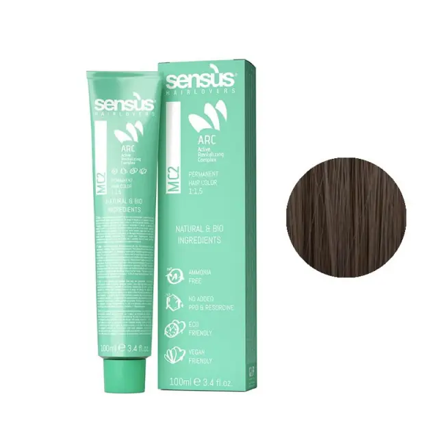 Sensus MC2 Permanent Hair Color 6.24 Dark Brown Blonde 100ml - (μόνιμη βαφή χωρίς αμμωνία ξανθό σκούρο μαρόν)
