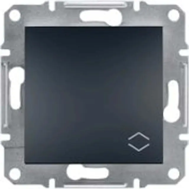Asfora - 1pole 2way switch, screw terminals, wo frame, anthracite