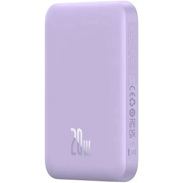 Baseus PowerBank Magnetic Mini MagSafe Wireless 6000mAh 20W Purple (P10059002513-00)