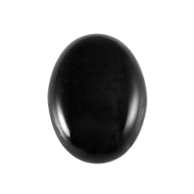 Καμπουσόν Black Stone - Οβάλ 13x18mm - 2τεμ