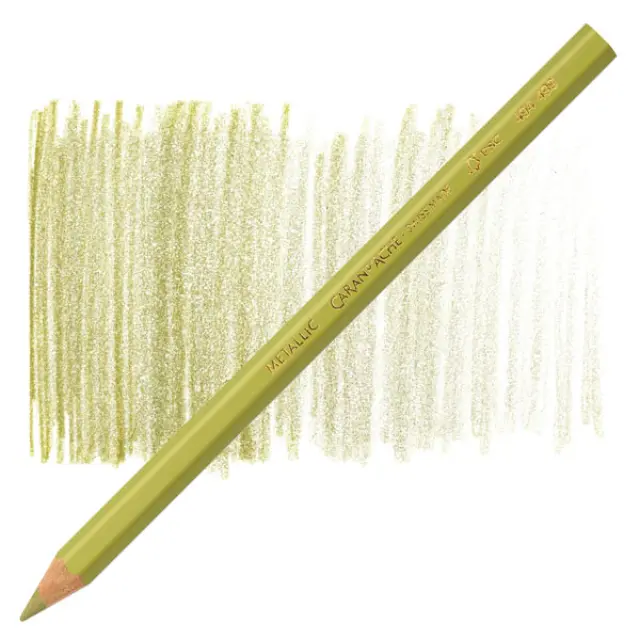Ξυλομπογιά Caran d'Ache Colorblock Maxi Metallic - Gold