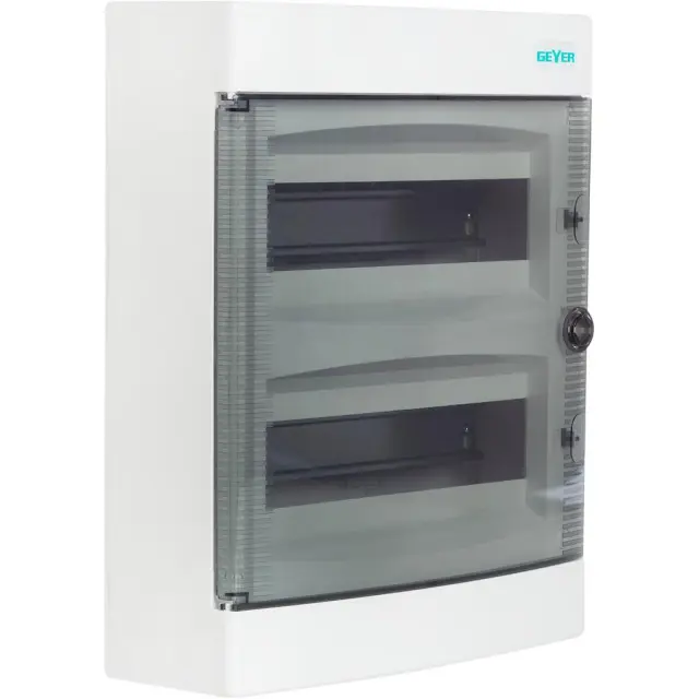 Πίνακας Επίτοιxος 2x12M διάφανη πόρτα IP40 Geyer
