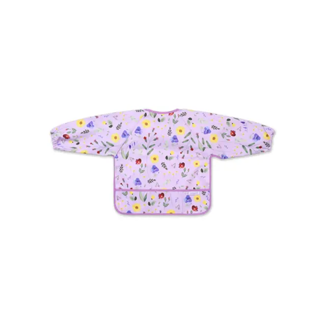 Αδιάβροχη σαλιάρα με μακρύ μανίκι BabyOno 6m+ - Garden BN1476/01