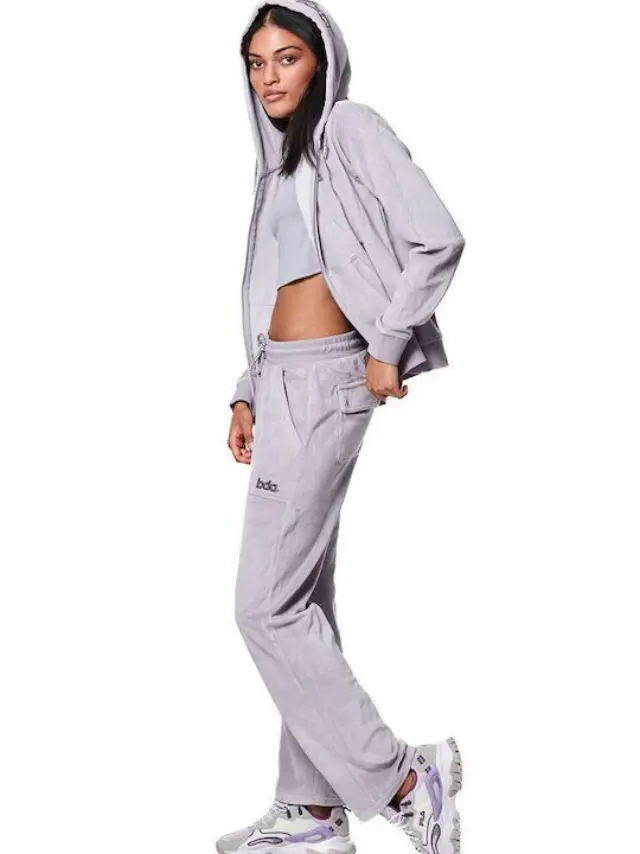 Body Action Γυναικείο Παντελόνι Φόρμας 021436-LILAC GREY - L 2
