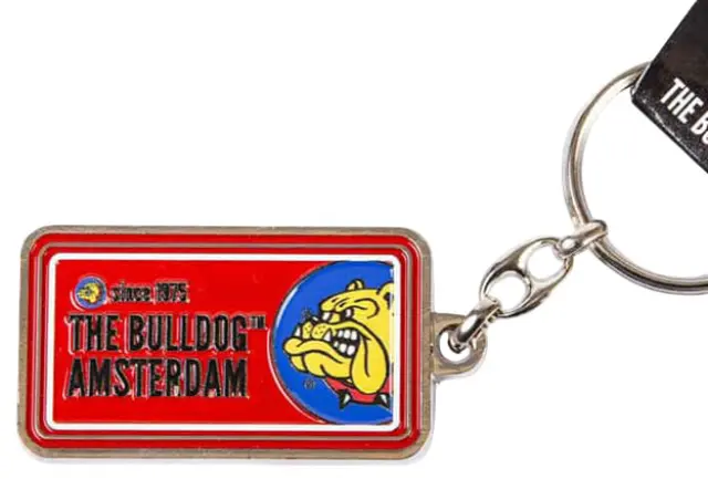 The Bulldog Amsterdam Μεταλλικό Μπρελόκ Licence Plate - Κόκκινο