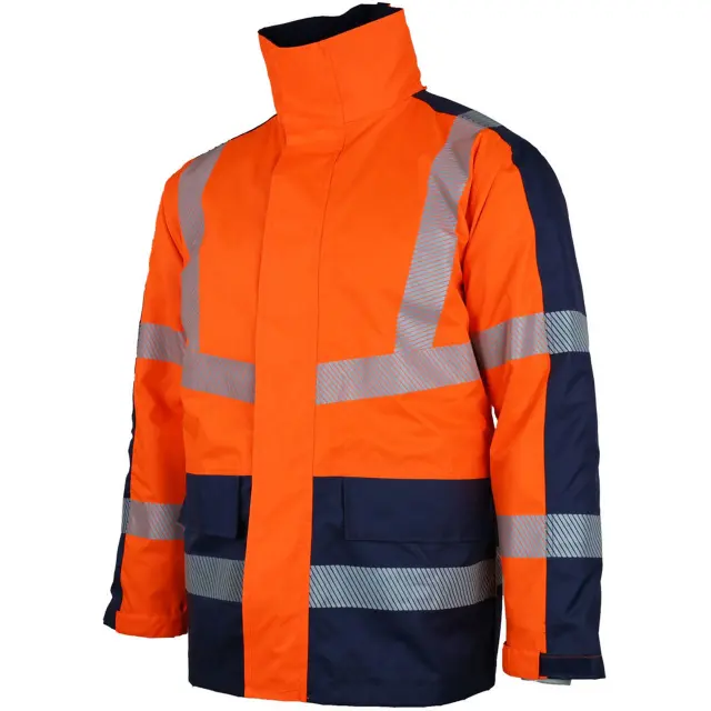 Αδιάβροχο Ανακλαστικό Παρκά 4 σε 1 Lacuna Taurus orange/navy - 3XL