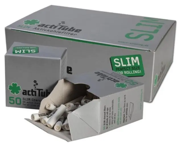10x Ανταλλακτικό Φίλτρο actiTube Slim 50 Ενεργού Ανθρακα 7mm