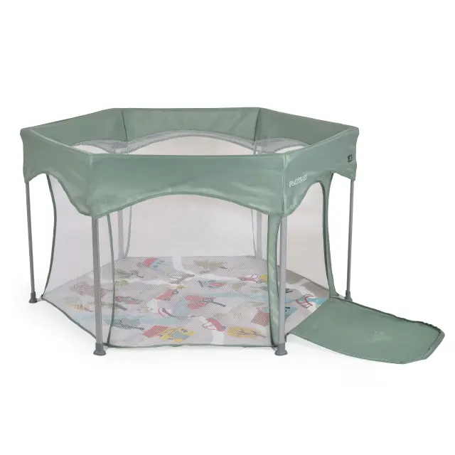 Cangaroo Playbox Εξαγωνικό Πάρκο Μωρού Green 3