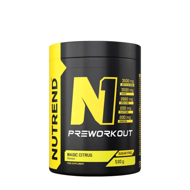 Nutrend N1 Preworkout Citrus, 510 g