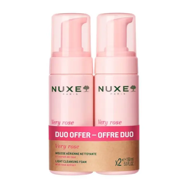 NUXE promo Very rose Aerated cleansing foam 2 x 150 ml