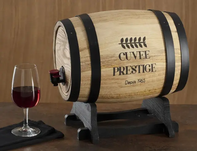 Ξύλινο βαρέλι κρασιού Secret De Gourmet με χωρητικότητα 5.5L και Κάνουλα 216721058 3