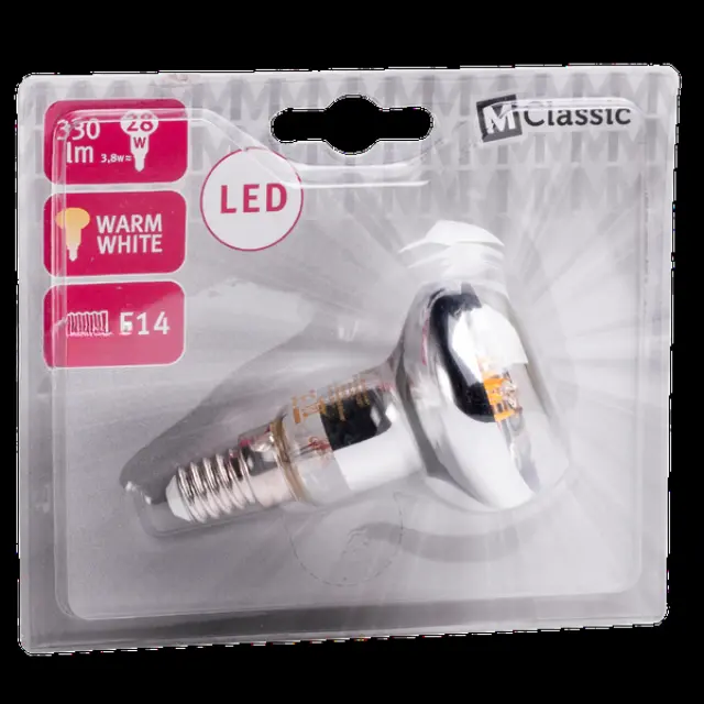 LED Bulb Filament E14 3.8W R50 2700K 330lm CL