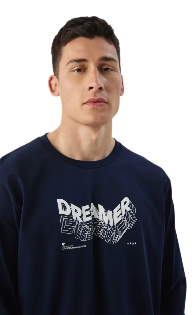 Minerva ανδρική χειμερινή πυζάμα dreamer 90-71474-100-1 2
