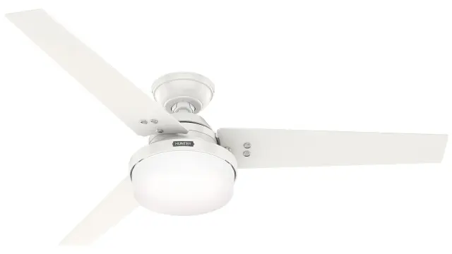Hunter Sentinel Plus 132 Fresh White - Ανεμιστήρας Οροφής με Φωτιστικό 2