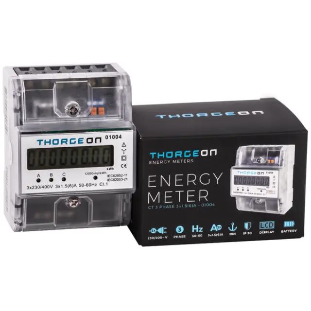 3-Phase CT DIN Energy Meter 6A