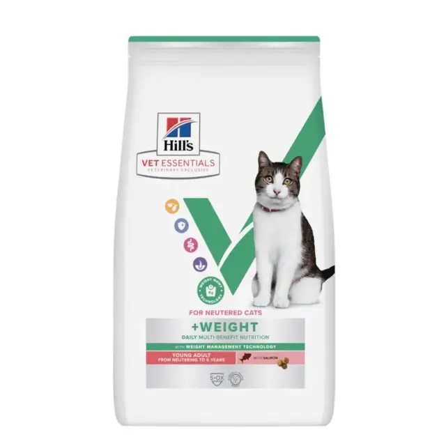 Hill's Vet Essentials Για Ενήλικες Στειρωμένες Γάτες με Σολομό -1,5kg