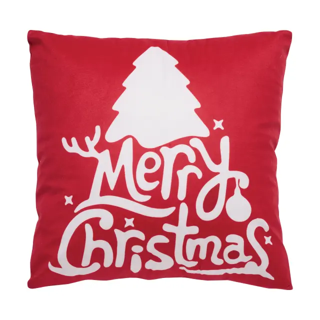Διακοσμητικό Μαξιλάρι 45Χ45 Με Γέμιση Christmas Das Home 0770 Red 100% Πολυέστερ
