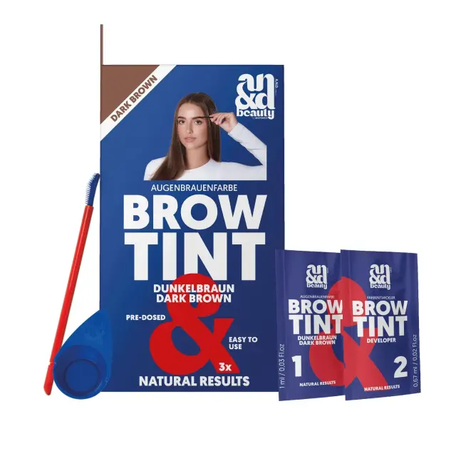A.N.D. Beauty Brow Tint Dark Brown Μακιγιάζ για φρύδια Brow Tint Καστανό σκούρο 02