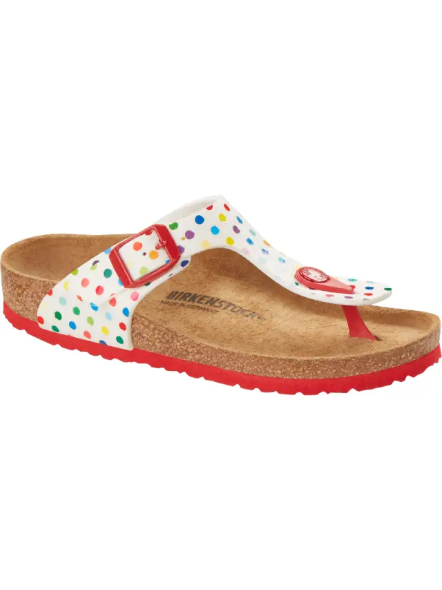 Birkenstock Σαγιονάρες Παιδικό Microfiber Άσπρο BIR/GIZEH KIDS 1021713 DOT WHI - 30 2