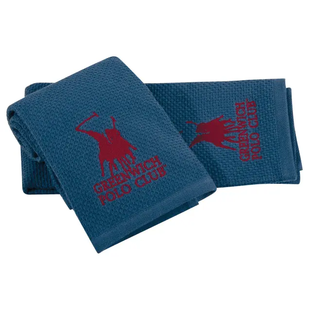 Πετσέτες Κουζίνας Σετ 2 Τεμ 40x60 Essential Greenwich Polo Club 2801 Blue 100% βαμβακερό 2