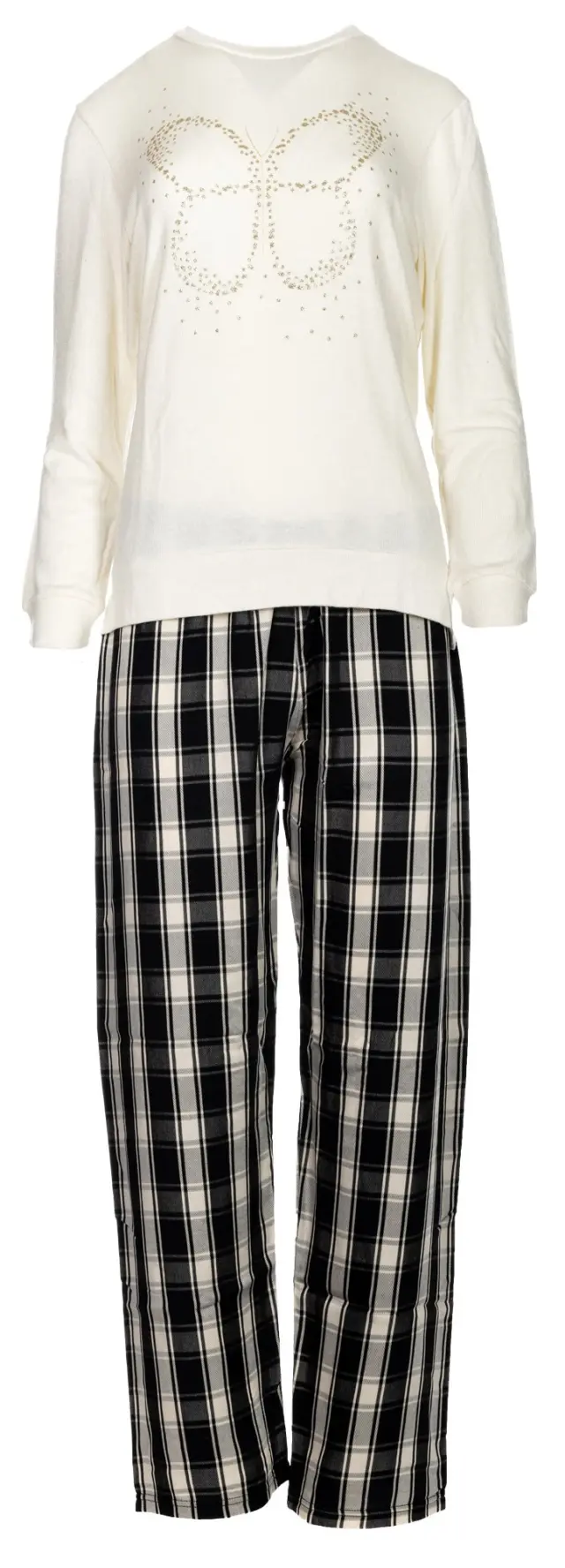 W1050 - Type - PYJAMA BLACK PLAID - S 3